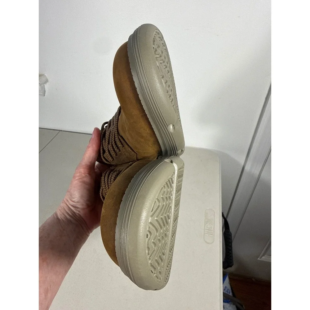 Skechers Hands Free Slip-ins Garza Gervin Brown Leather Oxford Shoes Mens Sz 12